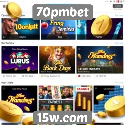 Exploração das opções de jogos disponíveis no site